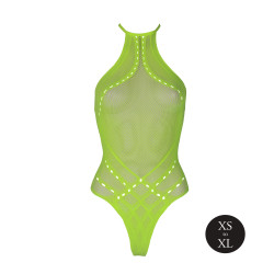 Ouch! Glow Body Filet Dos nu Vert Fluo